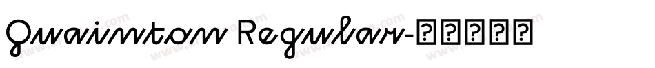 Quainton Regular字体转换